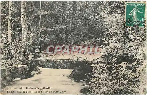 Ansichtskarte AK Environs de Falaise Le Petit pont de pierre sur le Laizon au Mont Jolly