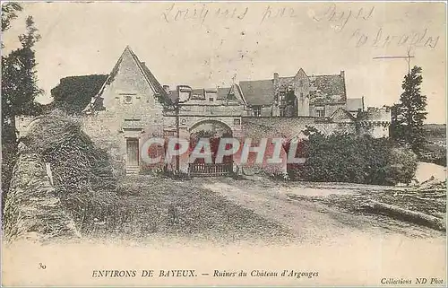 Ansichtskarte AK Environs de Bayeux Runes du Chateau d'Arouges