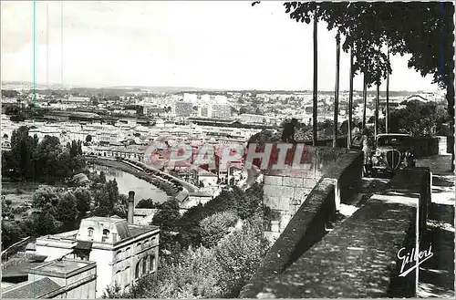 Moderne Karte Angouleme Vallee de la Charente vue de Beaulieu Automobile