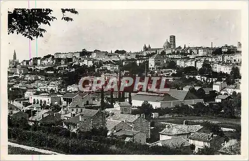 Moderne Karte Angouleme Panorama pris de saint Martin