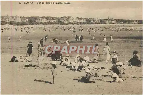 Cartes postales Royan Sur la Plage a Maree basse