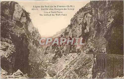 Ansichtskarte AK Ligne du Sud de la France AM Defile des Gorges du Loup