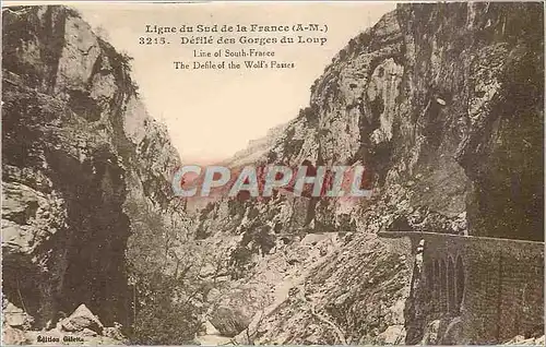 Cartes postales Ligne du Sud de la France AM Defile des Gorges du Loup