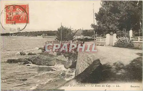 Ansichtskarte AK Cap d'Antibes La Route du Cap