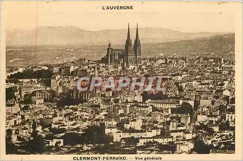 Cartes postales L'Auvergne Clermont Ferrand Vue generale