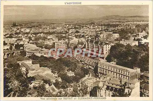 Ansichtskarte AK L'Auvergne Vue generale sur Royat et Clermont Ferrand