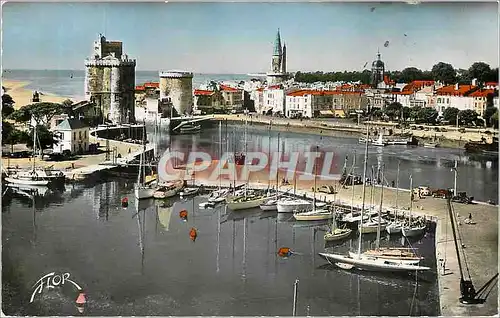 Moderne Karte La Rochelle Ch Mme Vue sur le Bassin des Yachts Bateaux