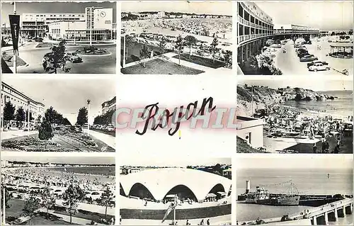 Moderne Karte Royan La Poste La plage et les jardins Le front de mer