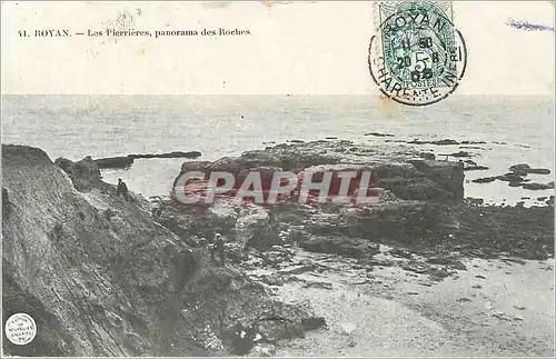 Cartes postales Royan Les Pierrieres panorama des Roches