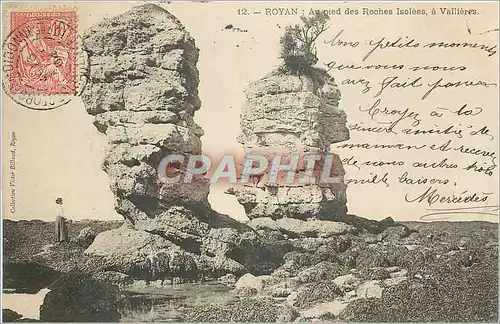 Cartes postales Royan Au pied des Roches Isolees a Vallieres