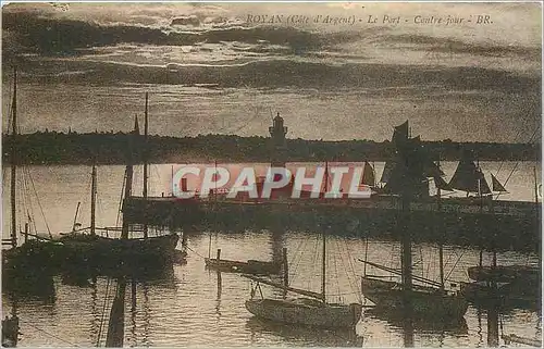 Cartes postales Royan Cote d'Argent Le Port Contre Jour Bateaux