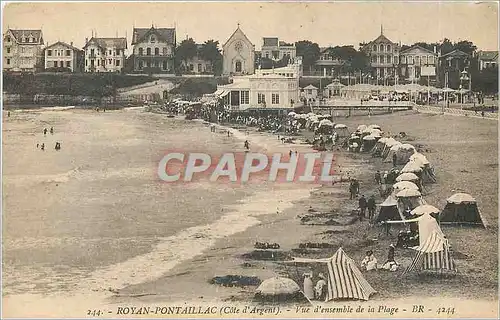 Cartes postales Royan Pontaillac Cote d'Argent Vue d'Ensemble de la Plage
