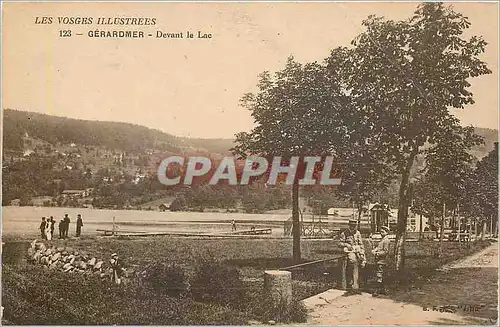 Cartes postales Les Vosges illustrees Gerardmer Devant le Lac