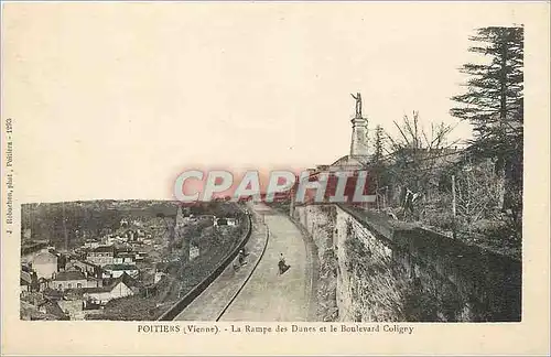 Ansichtskarte AK Poitiers Vienne La Rampe des Dunes et le Boulevard Coligny