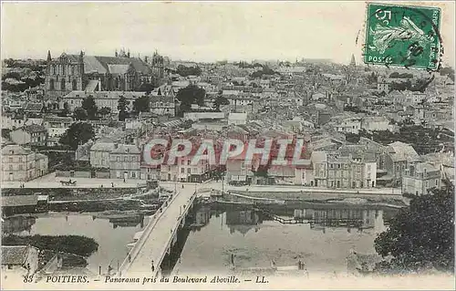 Cartes postales Poitiers Panorama pris du Boulevard Aboville