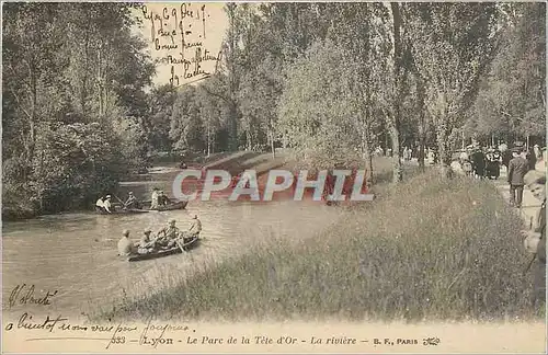 Cartes postales Lyon Le Parc de la Tete d'Or La Riviere