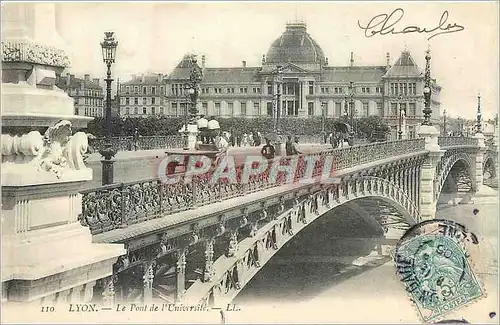 Ansichtskarte AK Lyon Le Pont de l'Universite