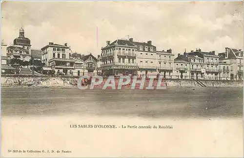 Cartes postales Les Sables d'Olonne La Partie centrale du Remblai