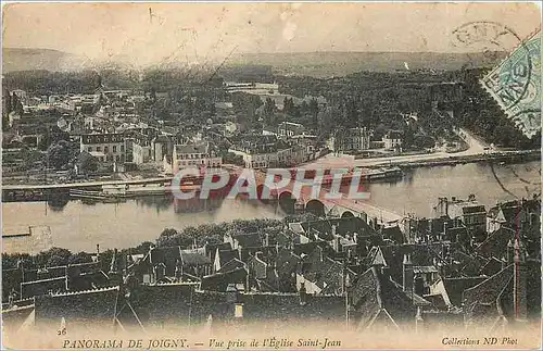 Ansichtskarte AK Panorama de Joigny Vue prise de l'Eglise Saint Jean