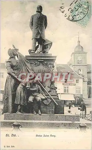 Cartes postales St Die Statue Jules Ferry