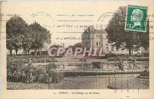 Cartes postales Epinal Le College vu du Cours