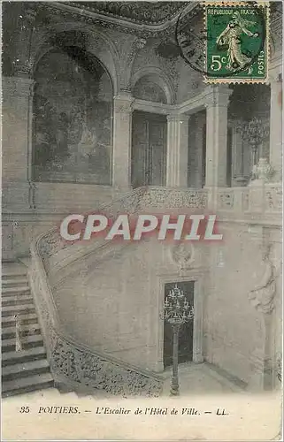 Ansichtskarte AK Poitiers L'Escalier de l'Hotel de Ville