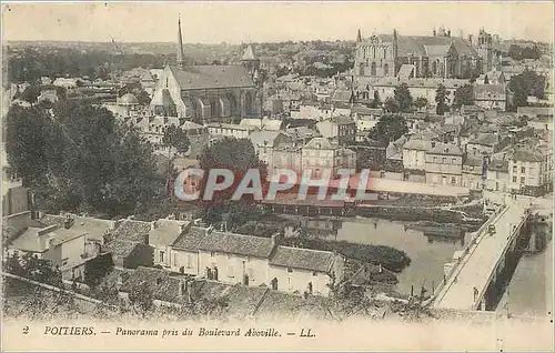 Cartes postales Poitiers Panorama pris du Boulevard Aboville