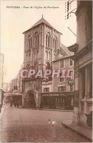 Cartes postales Poitiers Tour de l'Eglise St Porchaire Philoque