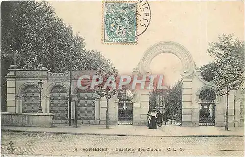 Cartes postales Asnieres Cimetiere des Chiens