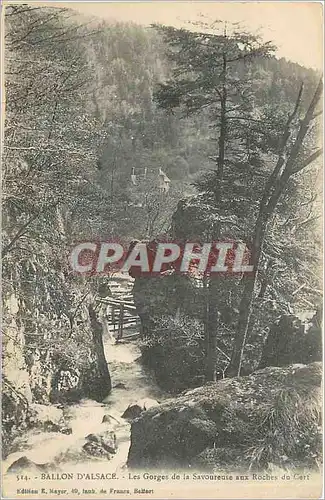 Ansichtskarte AK Ballon d'Alsace Les Gorges de la Savoureuse aux Roches du Cert