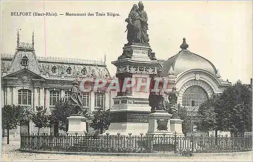 Ansichtskarte AK Belfort Haut Rhin Monument des Trois Sieges