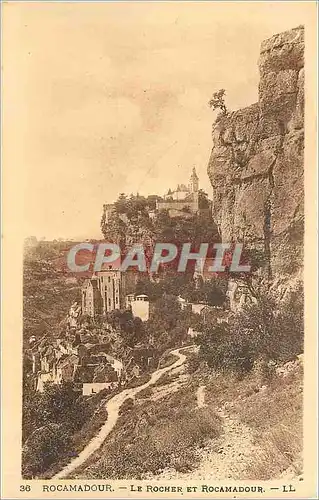 Cartes postales Rocamadour Le Rocher et Rocamadour