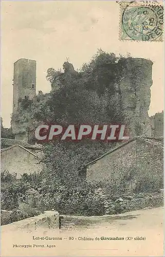 Ansichtskarte AK Lot et Garonne Chateau de Gavaudun