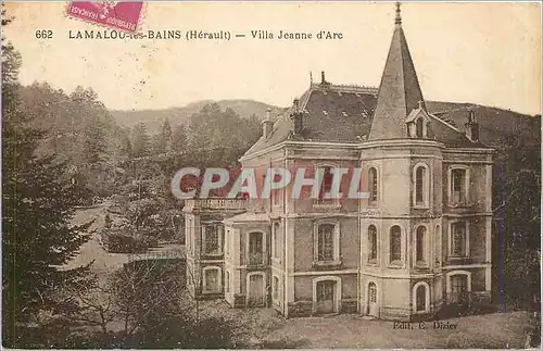 Cartes postales Lamalou les Bains Harault Villa Jeanne d'Arc