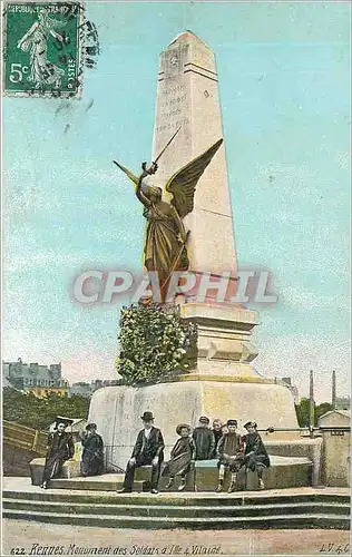 Cartes postales Rennes Monument des Soldats a Ile Vilains