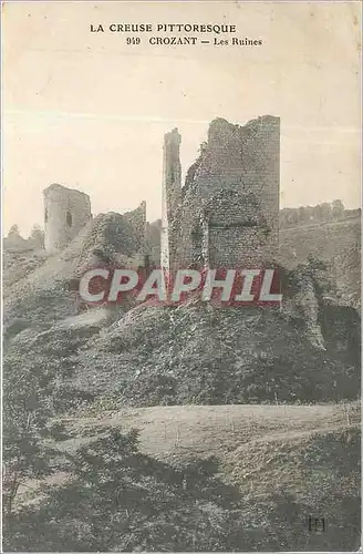 Cartes postales Crozant Les Ruines