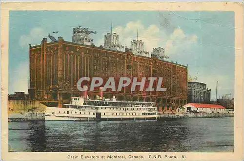 Ansichtskarte AK Grain Elevators at Montreal CNR Bateau