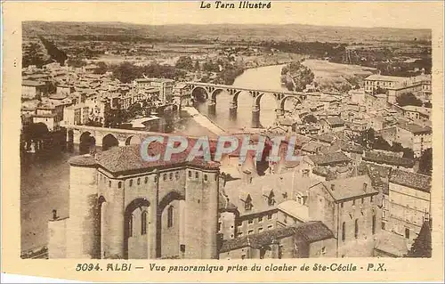 Cartes postales Albi Vue panoramique prise du Clocher de Ste Cecile