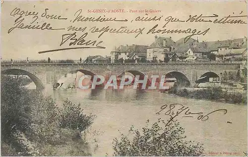 Cartes postales St Genix d'Oste Pont sur le Guiers