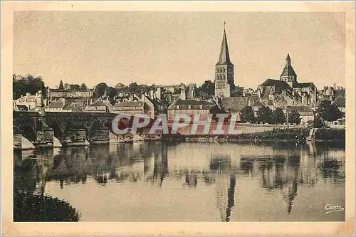 Ansichtskarte AK La Charite sur Loire Vue generale et Pont de Pierre