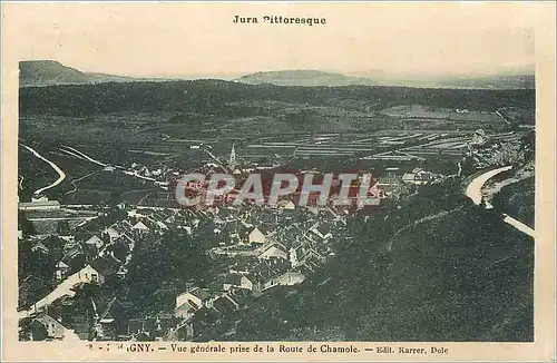 Ansichtskarte AK Jura Pittoresque Vue generale prise de la Route de Chamole