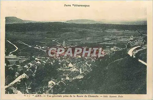 Cartes postales Jura Pittoresque Vue generale prise de la Route de Chamole