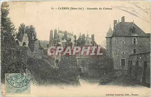 Cartes postales Cleres Seine Inf Ensemble du Chateau