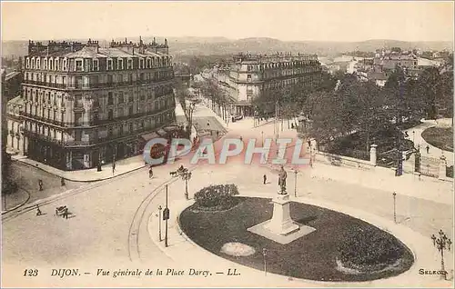 Ansichtskarte AK Dijon Vue generale de la Place Darcy