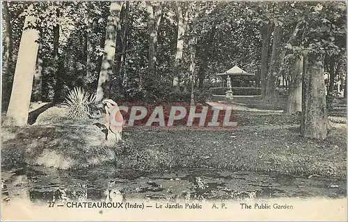 Ansichtskarte AK Chateauroux Indre Le Jardin Public