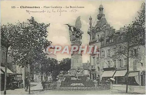 Cartes postales Chateauroux Place Gambetta La Berrichonne
