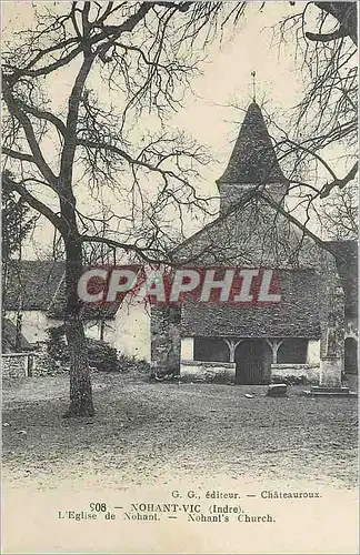 Ansichtskarte AK Chateauroux Nohant Vic Indre L'Eglise de Nohant