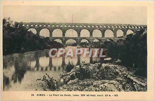 Cartes postales Nimes Le Pont du Gard