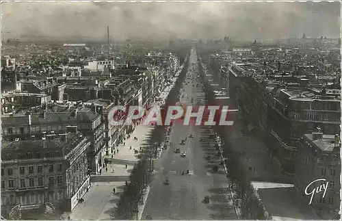 Cartes postales moderne L'Avenue des Champs Elysees vue de l'Arc de Triomphe de l'Etoile