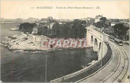 Ansichtskarte AK Marseille Corniche Pont Fausse Monnaie